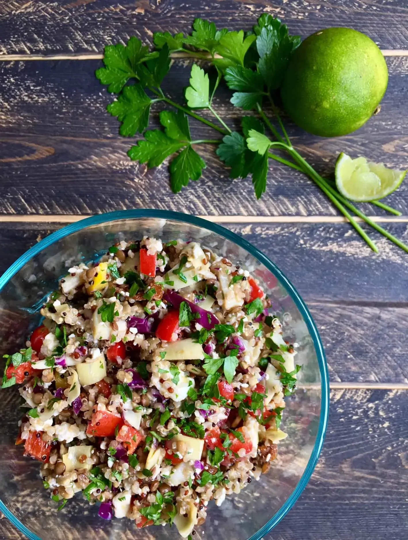 Why This Mediterranean Lentil Quinoa Salad Hits Different