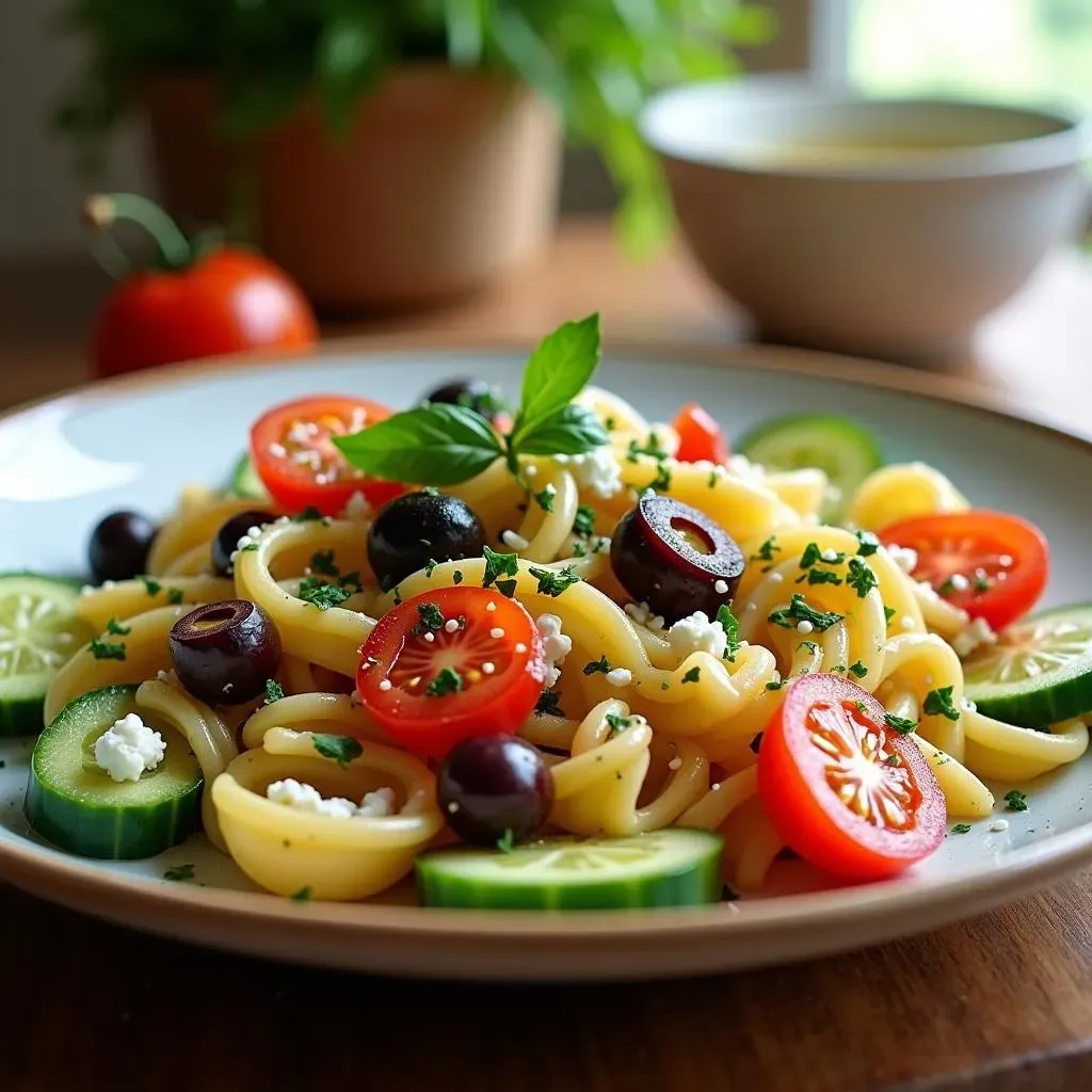 Why This Mediterranean Pasta Salad with Cucumbers Rocks