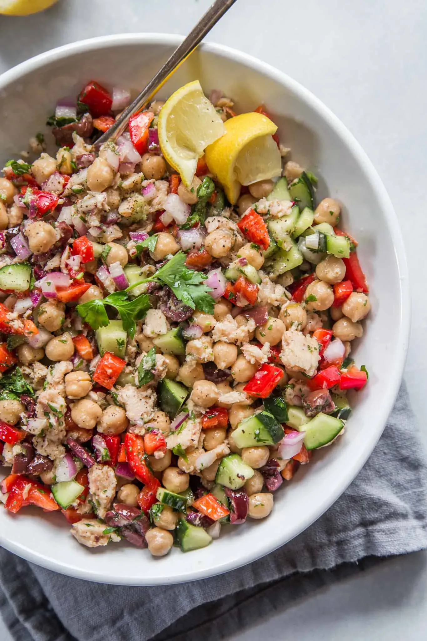 Why This Mediterranean Tuna Chickpea Salad Rocks Your Lunch