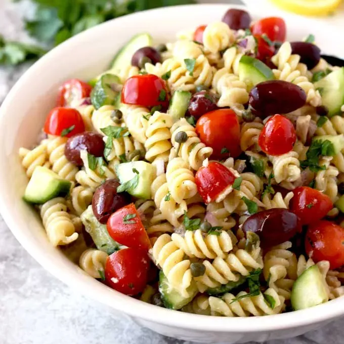 Why This Mediterranean Tuna Pasta Salad Hits Different