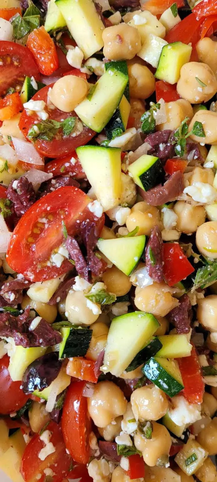 Why This Mediterranean Zucchini and Chickpea Salad Hits Different