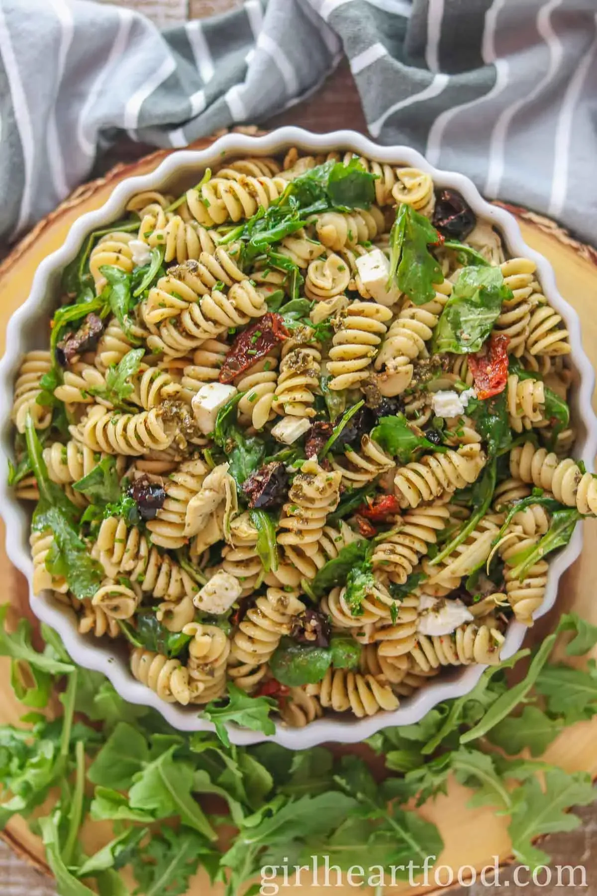 Why This Pesto Mediterranean Pasta Salad Hits Different