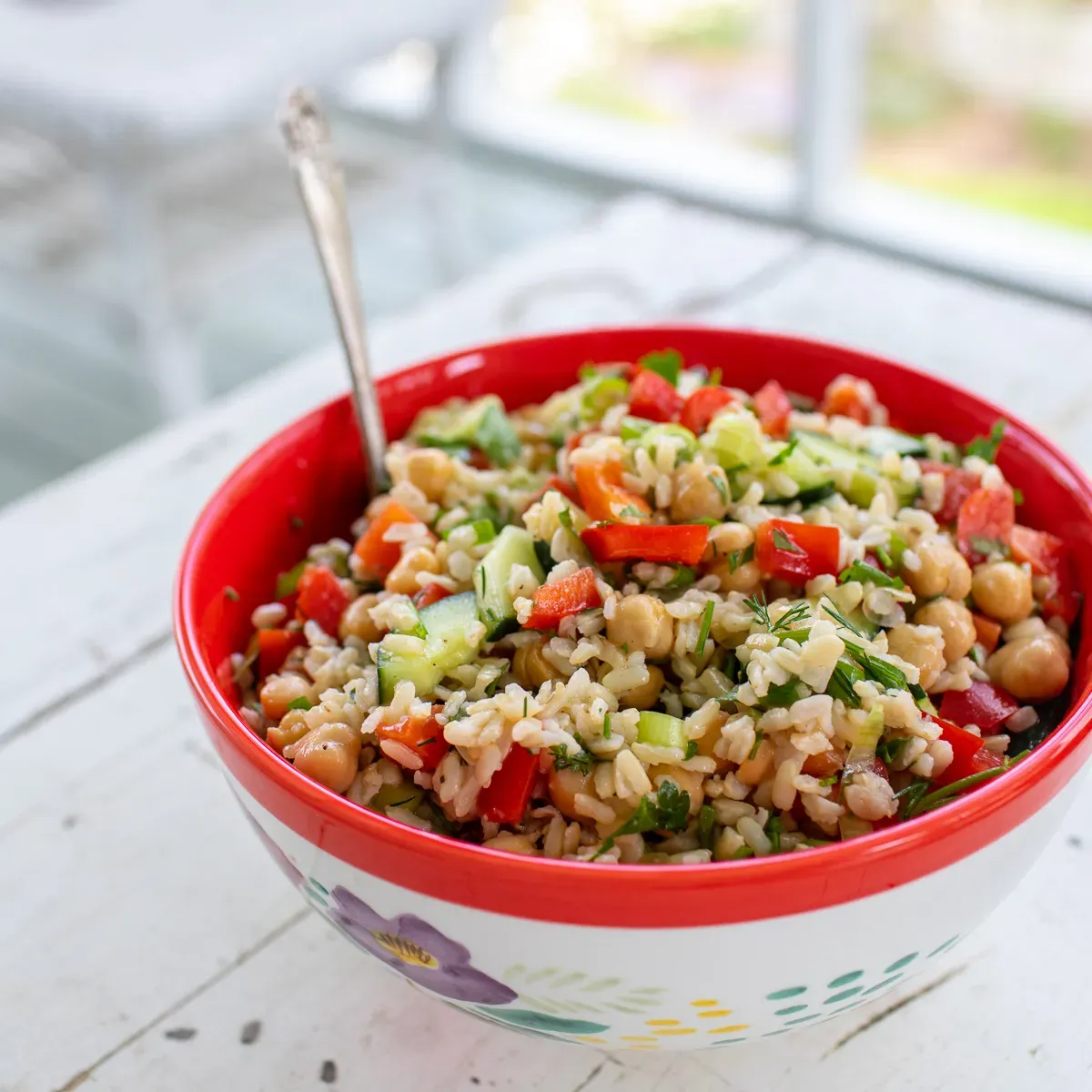 Why Your Kitchen Needs This Mediterranean Rice and Chickpea Salad