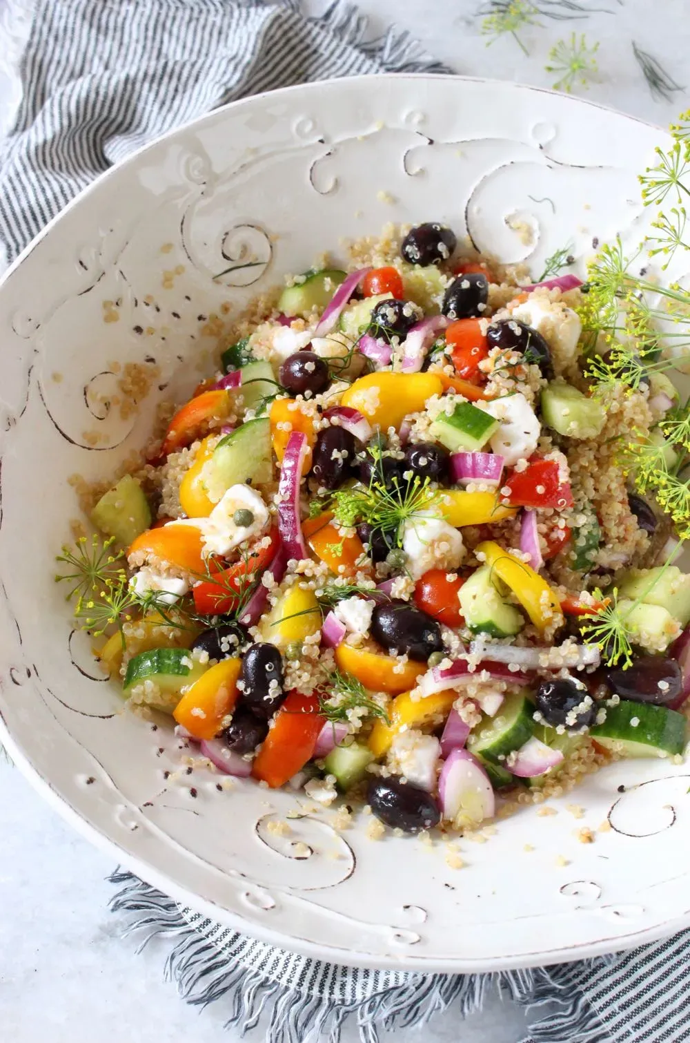 Amazing Zesty Mediterranean Quinoa Salad Recipe